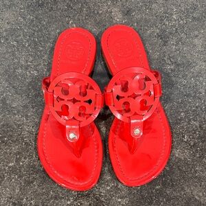 Tory Burch Naplak Patent Leather Miller Bright Samba Size 5.5